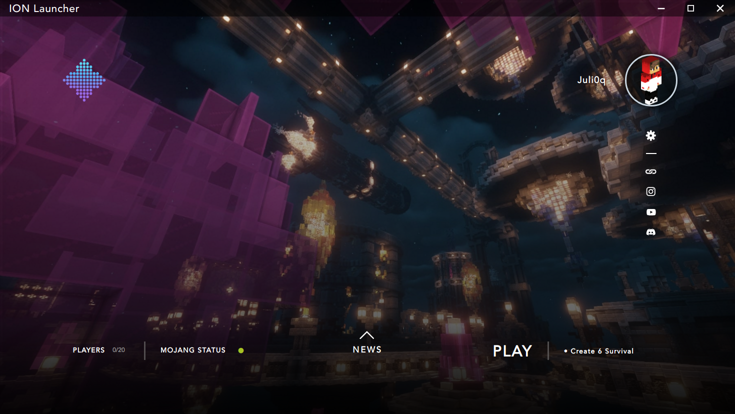 ION Launcher Main Interface